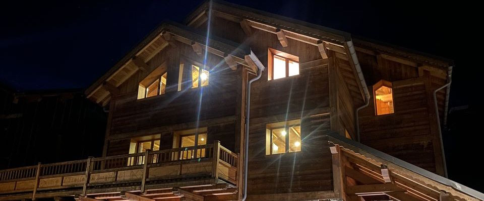 the chalet by night